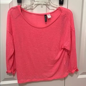 Loose pink top